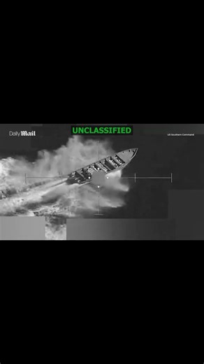 US launches deadly strike on terrorist boat in international water, dramatic footage captures impact