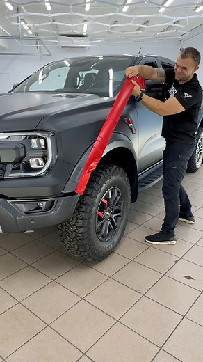 Black Is Not Enough! | Red Fender Extension Accent | Ford Ranger Raptor The Ford Ranger Raptor is a blacked-out beast… but sometimes it needs a hit of color. In this tutorial, we show how to add a bold red accent to the front fender extension, bringing the exterior to life and matching the Raptor’s factory red interior details. It’s simple, safe, fully reversible — and instantly elevates the entire side profile of the truck. 📋 Step-by-step process: 📏 Measure the length of the fender extension 