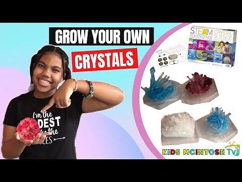 GROW YOUR OWN CRYSTALS |STEAM POWERED KIDS KIT | EASY DIY SCIENCE EXPERIMENT FOR KIDS