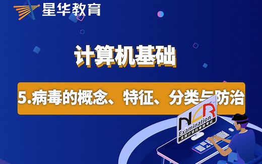 计算机基础—计算机病毒的概念、特征、分类与防治（五）