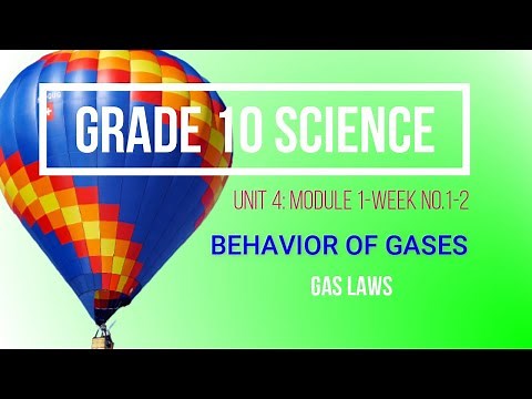 SCIENCE 10 Q4 Week 1-2: BEHAVIOR OF GASES (Gas Laws)