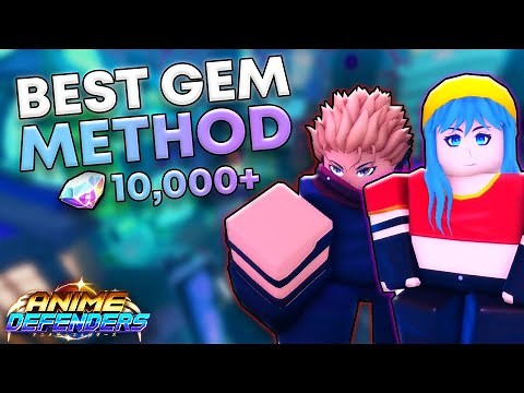 FASTEST WAY TO GET GEMS IN ANIME DEFENDERS