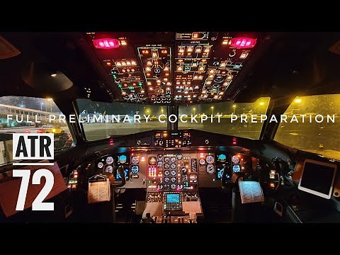 Full Preliminary Cockpit Preparation ATR 72 500