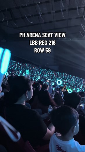 Philippine Arena Lower Box B Seat View LBB REG 216 ROW 59 SEAT 347