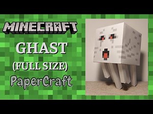 043 - Minecraft - Ghast (Full Size) Papercraft 😀