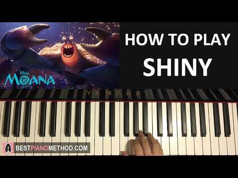 HOW TO PLAY - Moana - Shiny - Jermaine Clement (Tamatoa) (Piano Tutorial Lesson)