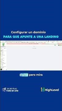 Cómo configurar un dominio para que muestre una landing page automáticamente #dominio