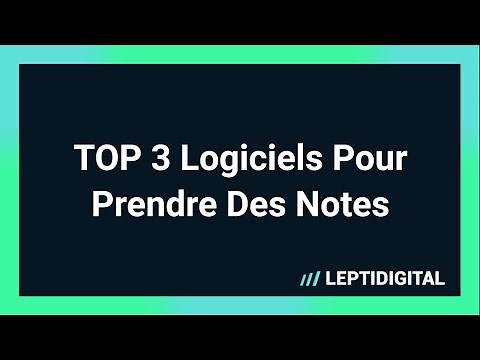 TOP 3 Des Logiciels De Prise De Notes