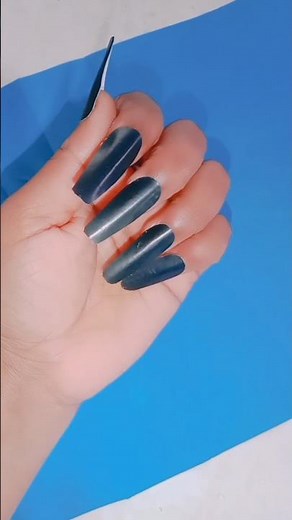 Diy Black Tape Fake Nails Extensions 😱💅