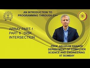 Lecture 15 : Array Part-1 : Part 8 : Disk intersection