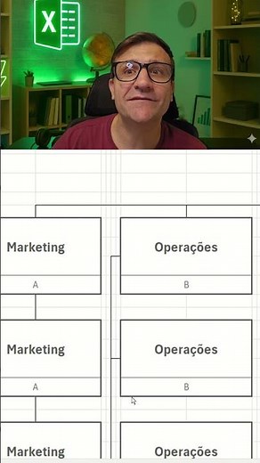 Organizational Chart Spreadsheet in Excel - Gridlines #byeverton #excel #spreadsheets
