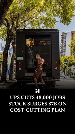 Improve Hub on Instagram: "UPS has cut 48,000 management and operations jobs in a major restructuring, resulting in a $7 billion increase in its stock value as investors responded positively to the company's aggressive cost-cutting and automation strategy. While UPS claims the changes will enhance logistical efficiency and profit margins, it highlights a growing trend of prioritizing efficiency in the economy. Let us know your thoughts below ⬇️ - Follow @improve.hub"