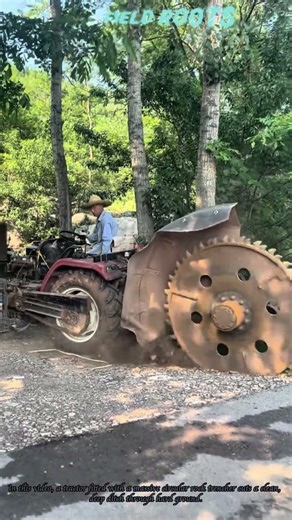 Tractor-Mounted Rock Trencher | Efficient Ditch Digging