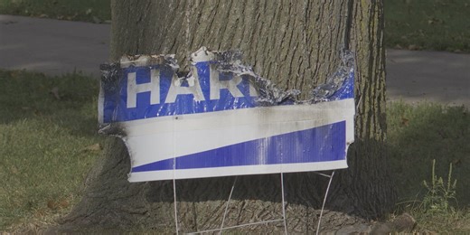 The consequences of vandalizing political signs on someone’s property