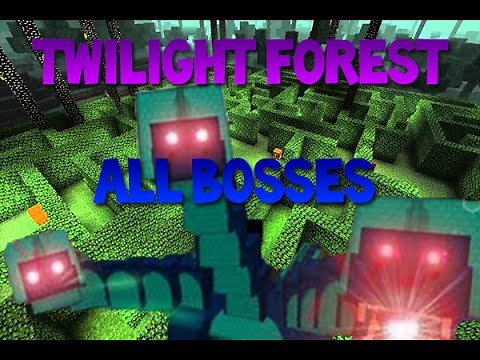 Minecraft: TWILIGHT FOREST Mod All bosses !! Time lapse
