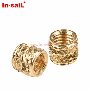 [Hot Item] High Quality Custom Heat Set Short Tapered Threaded Insert Nut