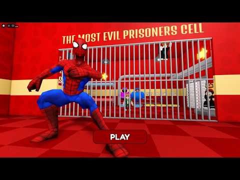 Spider-Man Prison Escape in ROBLOX 🕸️ (Web Powers OP!)