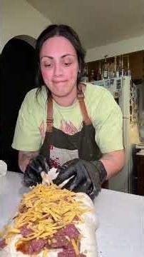 stuffing Rasputia with bologna onions garlic and cheese it smells amazing #sourdough #raspu #food