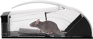 Rat Trap Live Humane Cage Trap,Humane Mousetrap Animal Cage for Plastic Rat Mouse for Indoor Outdoor Small Rodent