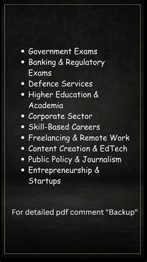 Back-up plan for UPSC Aspirants Detailed pdf in description ❤️✨