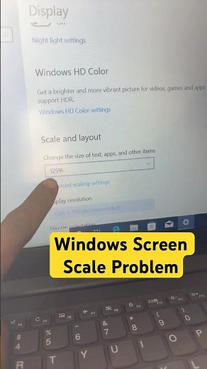 How to Fix Windows Screen Display Scaling Problem#macnitesh#keyboardtricks#2025short