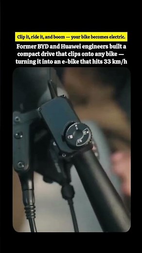 This Tiny Motor Turns Any Bicycle into an E-Bike at 33km/h!