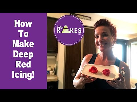 How To Make Deep Red Buttercream Icing