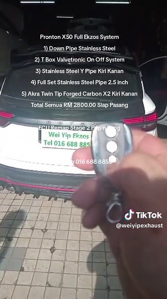 Pronton X50 Full Exhaust System Upgrade