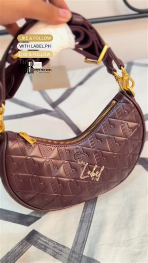 Restockkk ✨ Lacoste Embossed Leather 2 Way Half Moon Bag 🐊 LBC & Lalamove ready 🛵 #withlabelph #lacostebag #lacosteslingbag #slingbag #fyp