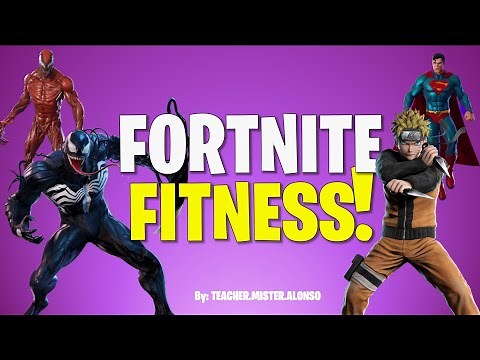 👺FORTNITE FITNESS! KIDS & family WORKOUT and DANCE / BRAIN BREAK