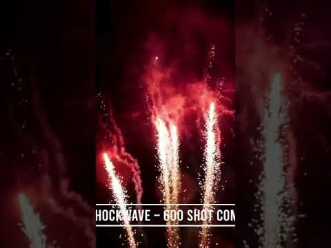 600 Shot Compound Cake — Nuclear Shockwave #fireworks #fireworksuk #bonfirenight #Shorts