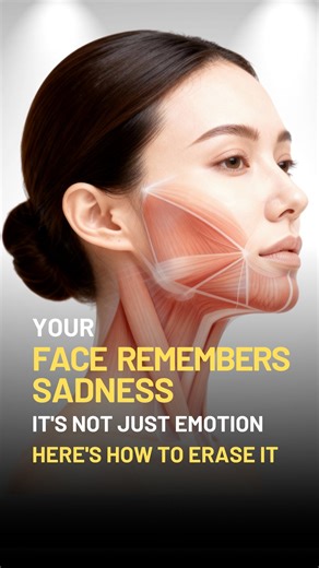 🌸 Your face holds onto sadness long after the feeling is gone. It’s not an emotion; it’s a muscular habit. 💡 Chronic sorrow trains two key muscles (the Depressor anguli oris and Orbicularis oris) to lock your expression into a state of grief. This happens even when you feel fine. But what if you could break that pattern? 💆‍♀️ In the Sculptural Face Lifting method, we use specific movements to release this stored tension. It’s not about forcing a smile, but about activating the muscles and gen