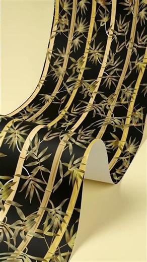 Timeless Black & Gold Bamboo Wallpaper #everwallpaper