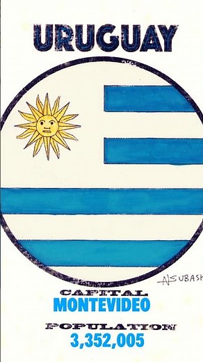 Uruguay 🇺🇾 Flag. #uruguay #flag #travel