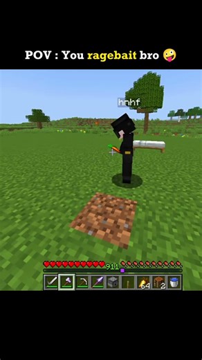POV : You ragebait bro 🤪 | #minecraft #gugugaga