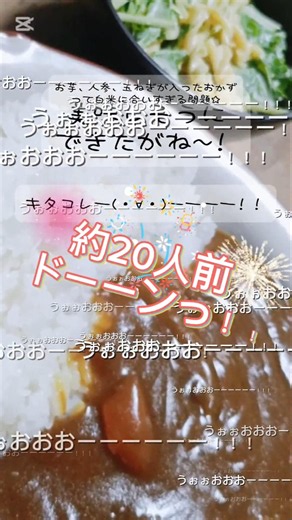 【カレー年中最強説】絵を描く人の作るごはん！ 20人前 #イラスト #自炊 #カレーライス #youtubeshorts