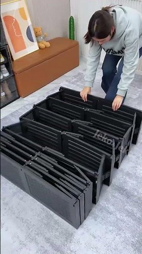 Maximize your space! 👟 This foldable shoe rack is a game-changer. ✨🔥 #HomeHacks #Storage