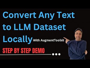 Convert Any Text to LLM Dataset Locally - Demo with Example