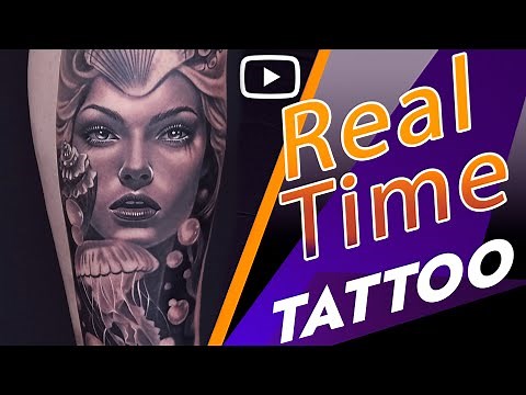Realistic Mermaid Tattoo | Real Time