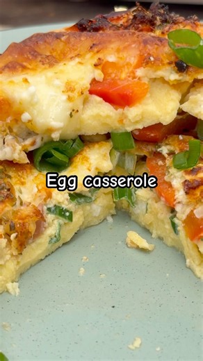 🍳✨ A perfect lunch or dinner idea for the air fryer — a fluffy egg casserole ready in 5 minutes 🤩
