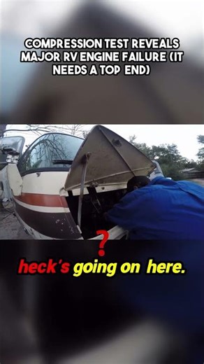 This GMC Motorhome Compression Test EXPOSES Oldsmobile 455 Engine | The Shark Mobile