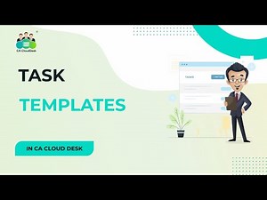 CA Cloud Desk HRMS | Task Templates Explained | Create & Manage Tasks