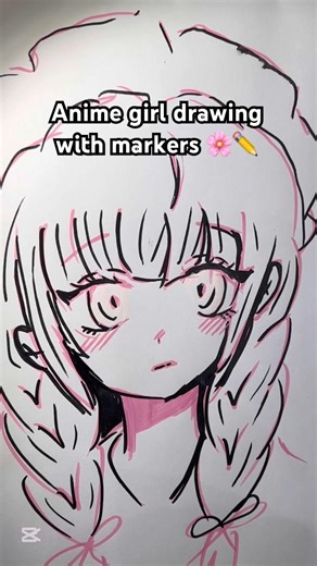 Sketch with markers 🌸 #markers #drawing #art