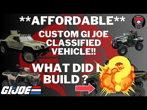 GI JOE CLASSIFIED 1/12 Scale CUSTOM VEHICLE for COBRA! Multi-use platform CHEAP BUILD! Joe Crusher!