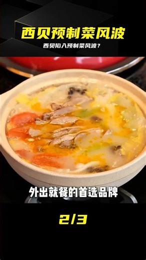 “預制過的菜就不是預制菜？”西貝咋就陷入風波？ #西贝，预制菜，商业观察，餐饮争议