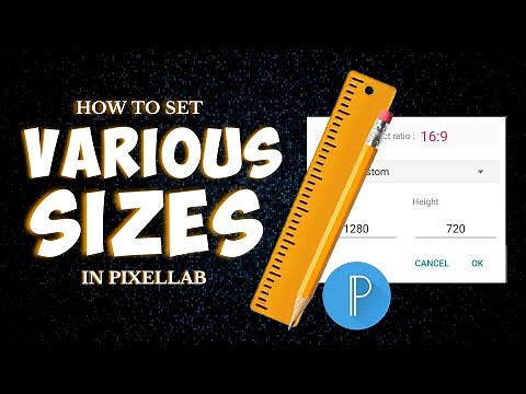 How to Convert and set Various Sizes in Pixellab.