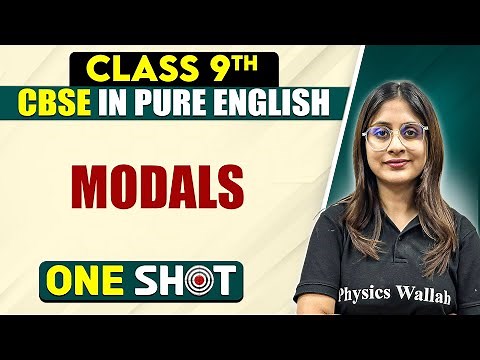 CBSE Class 9th English | MODALS One Shot In Pure English