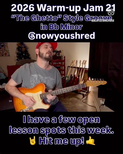 2026 Warm-up Jam 21 (Bbm Funk) ‪@nowyoushred‬ #stblues #funk #warmupjam #donnyhathaway #guitarsolo