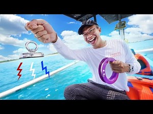 FISHING IN THE SEA USING MAGNETS!!