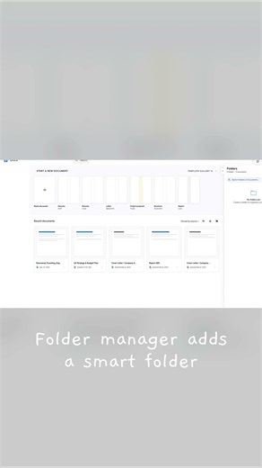 Create & Pin Folders in Google Docs #shorts